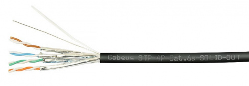 STP-4P-Cat.6a-SOLID-OUT-LSZH-UV (7198c) Кабель «витая пара» (LAN) для структурированных систем связи STP-4P-Cat.6a-SOLID-OUT-LSZH-UV (7198c) Кабель «витая пара» (LAN) для структурированных систем связи
