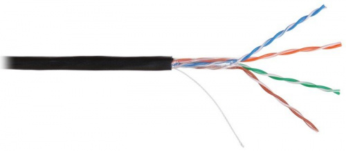 U/UTP 4pair, Cat5e, Solid, Out, PE (2600B-BK) Кабель «витая пара» (LAN) для структурированных систем связи