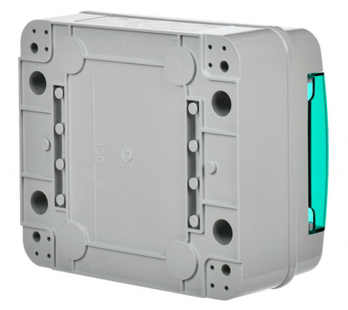 Корпус пластиковый TEKFOR КМПн-8 IP65 зеленая прозрачная дверь (TF5-KP72-N-08-65-K03-K06) фото 2