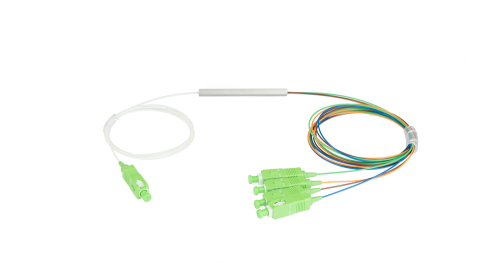 NMF-SPP1X4A1-SCA-M Сплиттер планарный 1x4, 9/125мкм, SC/APC, 0.9 мм