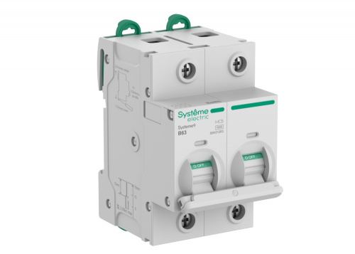 Systeme9 2P 63A 10 kA 400В B 27мм (S9H31263) Автоматический выключатель