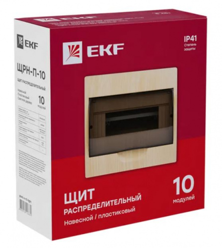 ЩРН-П-10 светлое дерево IP41 PROxima (pb40-n-10-light) фото 4