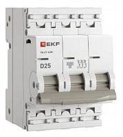 ВА 47-63N 3P 25А (D) 6кА PROXIMA (M636325D)