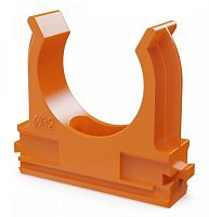 ПВХ Крепёж-клипса для труб АБС-пластик оранжевая D=32 (25шт) (PR13.0105)