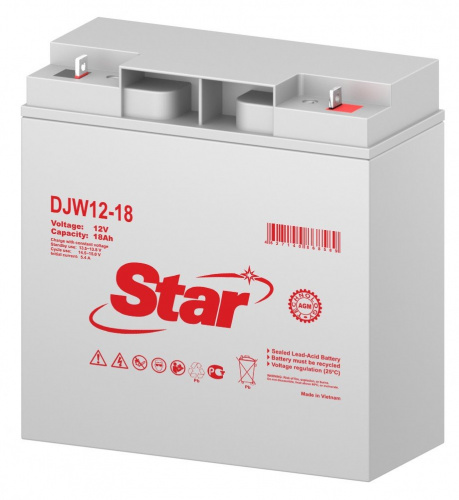 STAR DJW12-18 Аккумулятор герметичный свинцово-кислотный фото 2
