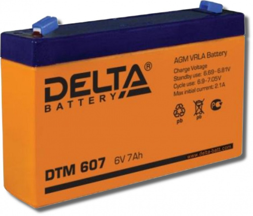 Delta DTM 607 Аккумулятор герметичный свинцово-кислотный Delta DTM 607 Аккумулятор герметичный свинцово-кислотный