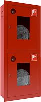 Ш-ПК-003-21ВОК (ПК-320-21ВОК) лев. Шкаф пожарный встроенный со стеклом красный