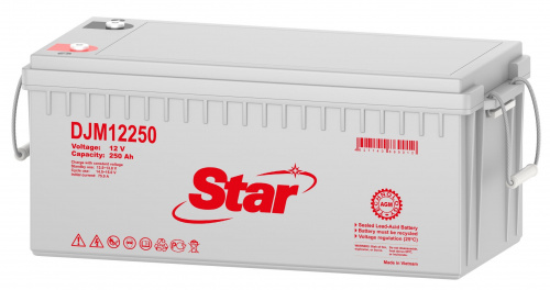 STAR DJM12250 Аккумулятор герметичный свинцово-кислотный фото 2