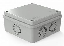 Коробка распределительная безгалогенная (HF) 100х100х50 б/г (8 шт/уп) (40-0301м) (Промрукав)