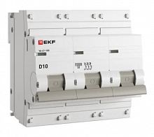 ВА 47-100 3P 10А (D) 10kA PROXIMA (mcb47100-3-10D-pro)