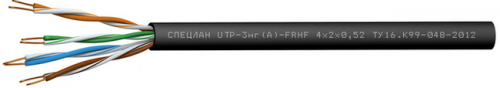 СПЕЦЛАН UTP-3нг(А)-FRHF 2x2x0,52 Кабель симметричный (витая пара), огнестойкий, c пониженным дымо- и газовыделением