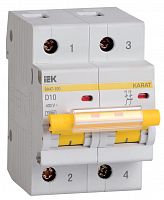 ВА47-100 2P D 10А 10кА KARAT (MVA40-2-010-D)