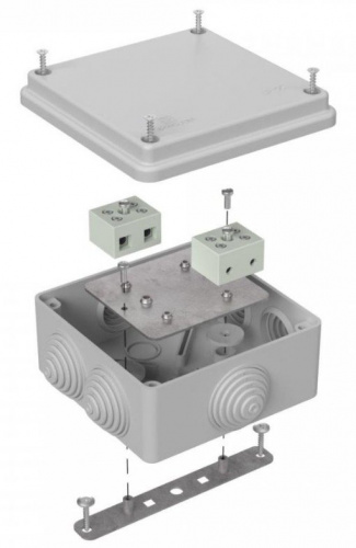 Коробка огнестойкая для о/п 100х100х50 (40-0300-7035-FR6.0-4) Коробка огнестойкая
