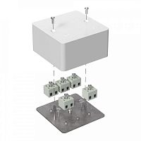 Коробка огнестойкая 85х85х45 (латунь) (40-0460-FR2.5-10-Е60) Коробка огнестойкая для открытой установки