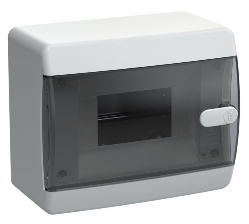 Корпус пластиковый UNION Compact ЩРН-П-6 IP41 черная прозрачная дверь (UIC-KP12-N-06-41-K01)