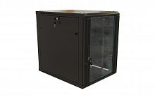 TWB-1268-GP-RAL9004 Шкаф телекоммуникационный 19" настенный 12U