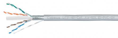 UTP-4P-Cat.6a-SOLID-PVC-GY (11373c) Кабель «витая пара» (LAN) для структурированных систем связи UTP-4P-Cat.6a-SOLID-PVC-GY (11373c) Кабель «витая пара» (LAN) для структурированных систем связи