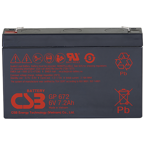 CSB GP 672 Аккумулятор герметичный свинцово-кислотный