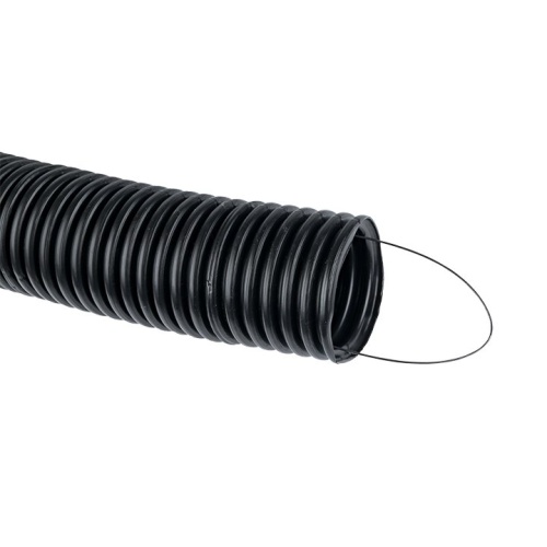 Труба ПНД лёгкая черная D20 (20120-100) Труба гофрированная, с протяжкой