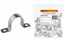 Скоба металлическая 2-х лапковая D60-63мм (50 шт) TDM (SQ0409-0021) Скоба двухлапковая оцинкованная
