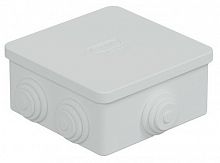 Коробка JBS080 85х85х40, 6 вых, IP44, белая (44006W-1) Коробка монтажная