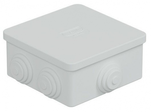 Коробка JBS080 85х85х40, 6 вых, IP44, белая (44006W-1) Коробка монтажная Коробка JBS080 85х85х40, 6 вых, IP44, белая (44006W-1) Коробка монтажная