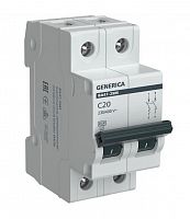 GENERICA ВА47-29М 2P C 20А 4,5кА (MVA21-2-020-C-G) Автоматический выключатель