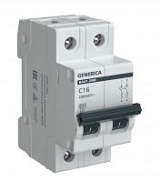 GENERICA ВА47-29М 2P C 16А 4,5кА (MVA21-2-016-C-G) Автоматический выключатель