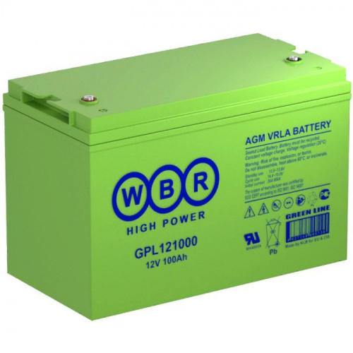 WBR GPL121000 Аккумулятор герметичный свинцово-кислотный WBR GPL121000 Аккумулятор герметичный свинцово-кислотный