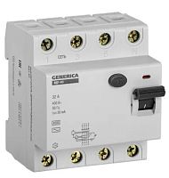 ВД1-63 4Р 32А 30мА GENERICA (MDV15-4-032-030) Выключатель дифференциального тока