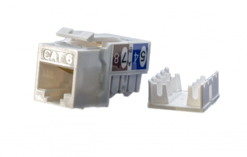 KJ9-8P8C-C6-90-WH Вставка Keystone Jack RJ-45 KJ9-8P8C-C6-90-WH Вставка Keystone Jack RJ-45