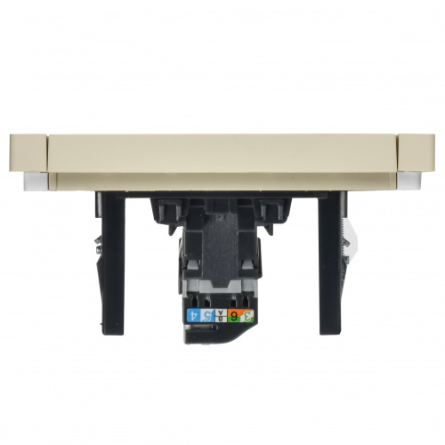 FORTE&PIANO Розетка компьютерная RJ45 кат.5E FP432 скрытой установки ваниль (FP-K10-1-K10) фото 5