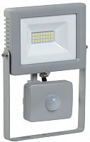 СДО 07-20Д серый с ДД IP44 (LPDO702-20-K03) Прожектор светодиодный с датчиком движения
