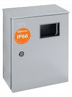 ЩУ-1ф/1-0-12 IP66 (ЩУРН-1/12 IP66) с опломбировкой счётчика (395х310х165) TDM (SQ0905-1001) Щит учётно-распределительный