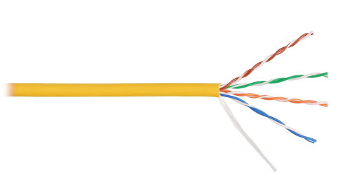 U/UTP 4pair, Cat5e, Solid, In, LSZH (NKL 9100C-YL) Кабель «витая пара» (LAN) для структурированных систем связи