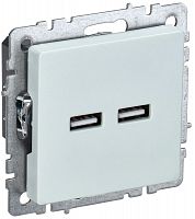 Розетка USB BRITE A+A 5В 3,1А РЮ10-1-БрЖ жемчуг (BR-U21-D31-K36)
