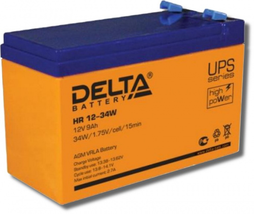 Delta HR 12-34 W Аккумулятор герметичный свинцово-кислотный Delta HR 12-34 W Аккумулятор герметичный свинцово-кислотный