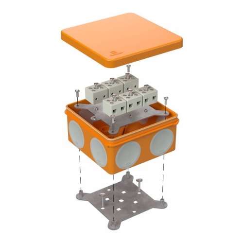 Коробка огнестойкая 100х100х50 (60-0300-FR6.0-12) Коробка огнестойкая для открытой установки
