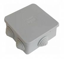 Коробка JBS101 100х100х55, 6 вых., IP55, серая (44037HF)