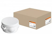 Коробка ОП D65х40мм, крышка, IP54, 4вх. (SQ1401-0501) Распаячная коробка