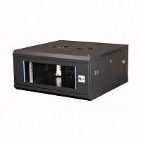 DR-630101 Шкаф телекоммуникационный 19" настенный, дверь стекло, 4U