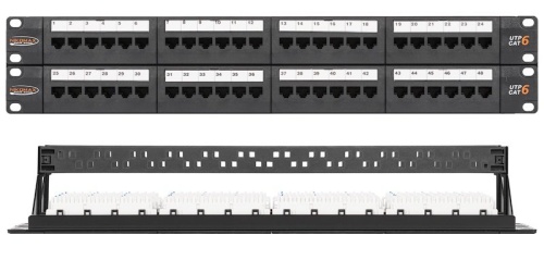 NMC-RP48UE2-2U-BK Патч-панель 19"