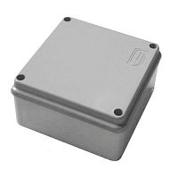 Коробка JBS100 100х100х55, 6P (1,5…10мм²) серая (42367HF-GR) Коробка монтажная, огнестойкая, без галогена