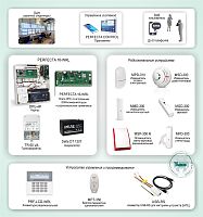 Типовое решение: ОПС-058 Беспроводная система ОПС с контролем и оповещением по GSM каналу для защиты объектов небольшого и среднего размера на базе "PERFECTA 16-WRL"