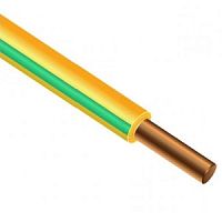 ПуВ (ПВ-1) 1х6,0 ГОСТ желто-зеленый TDM (SQ0124-0237) Провод установочный
