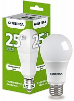 Лампа светодиодная A65 груша 25Вт 230В 4000К E27 (LL-A65-25-230-40-E27-G)