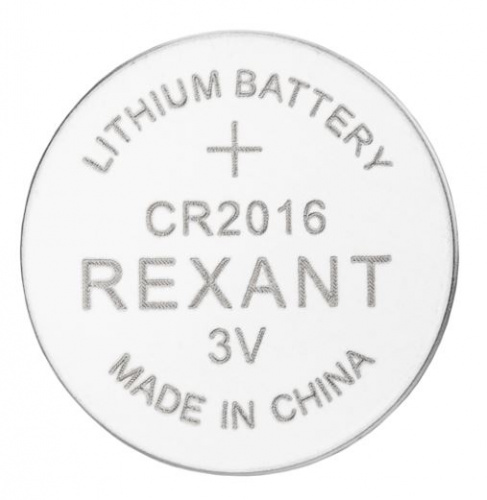 Батарейка литиевая CR2016 3В REXANT (39-1106)