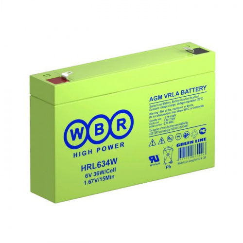 WBR HRL634W Аккумулятор герметичный свинцово-кислотный WBR HRL634W Аккумулятор герметичный свинцово-кислотный