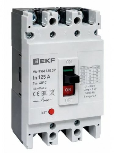 ВА-99М 160/125А 3P 10In 35кА (mccb99-160-125m)