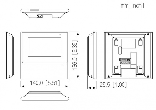 DHI-VTH2611L-WP Монитор IP-видеодомофона цветной фото 3 DHI-VTH2611L-WP Монитор IP-видеодомофона цветной фото 3